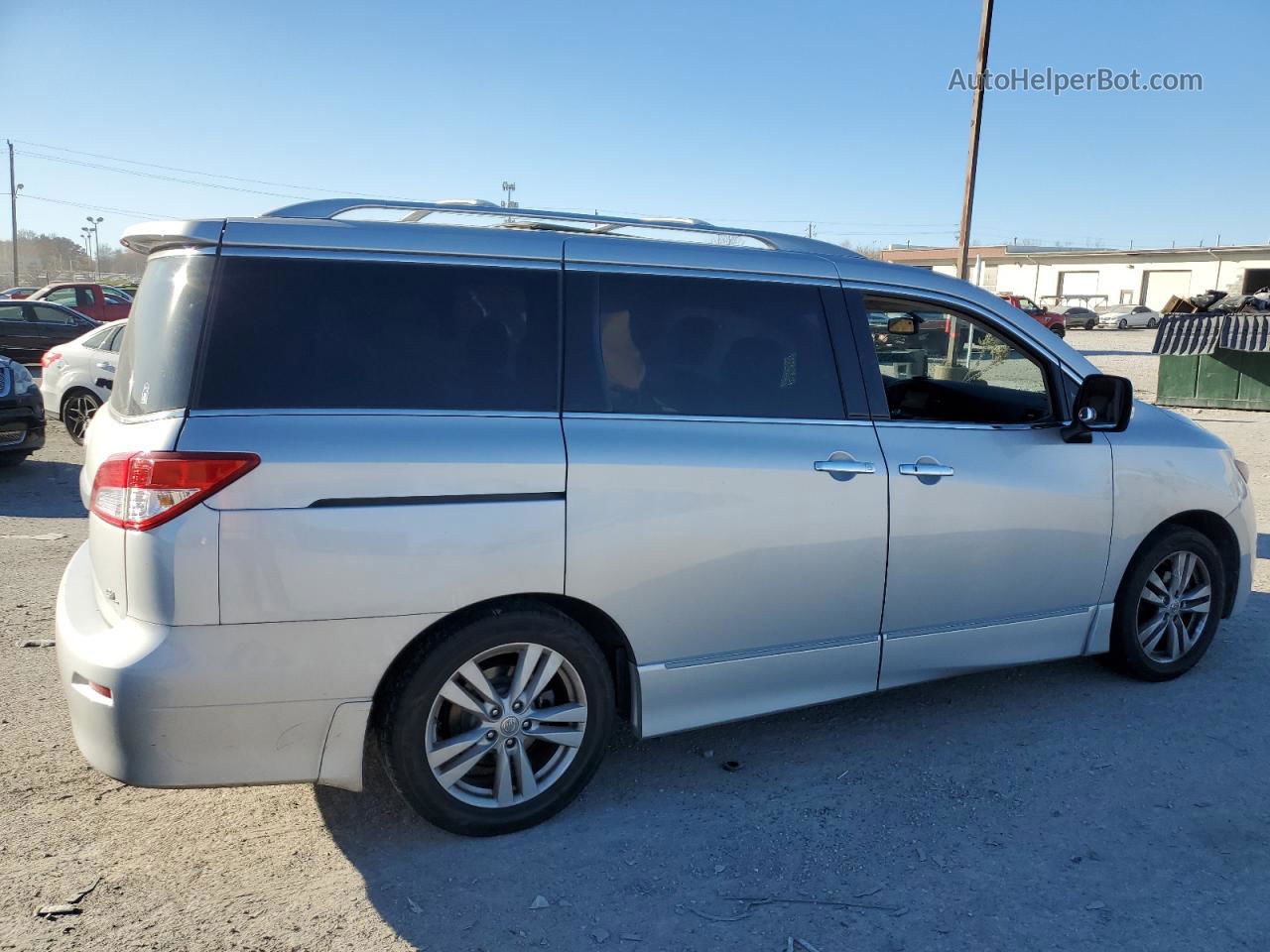 2015 Nissan Quest S Silver vin: JN8AE2KP9F9132503