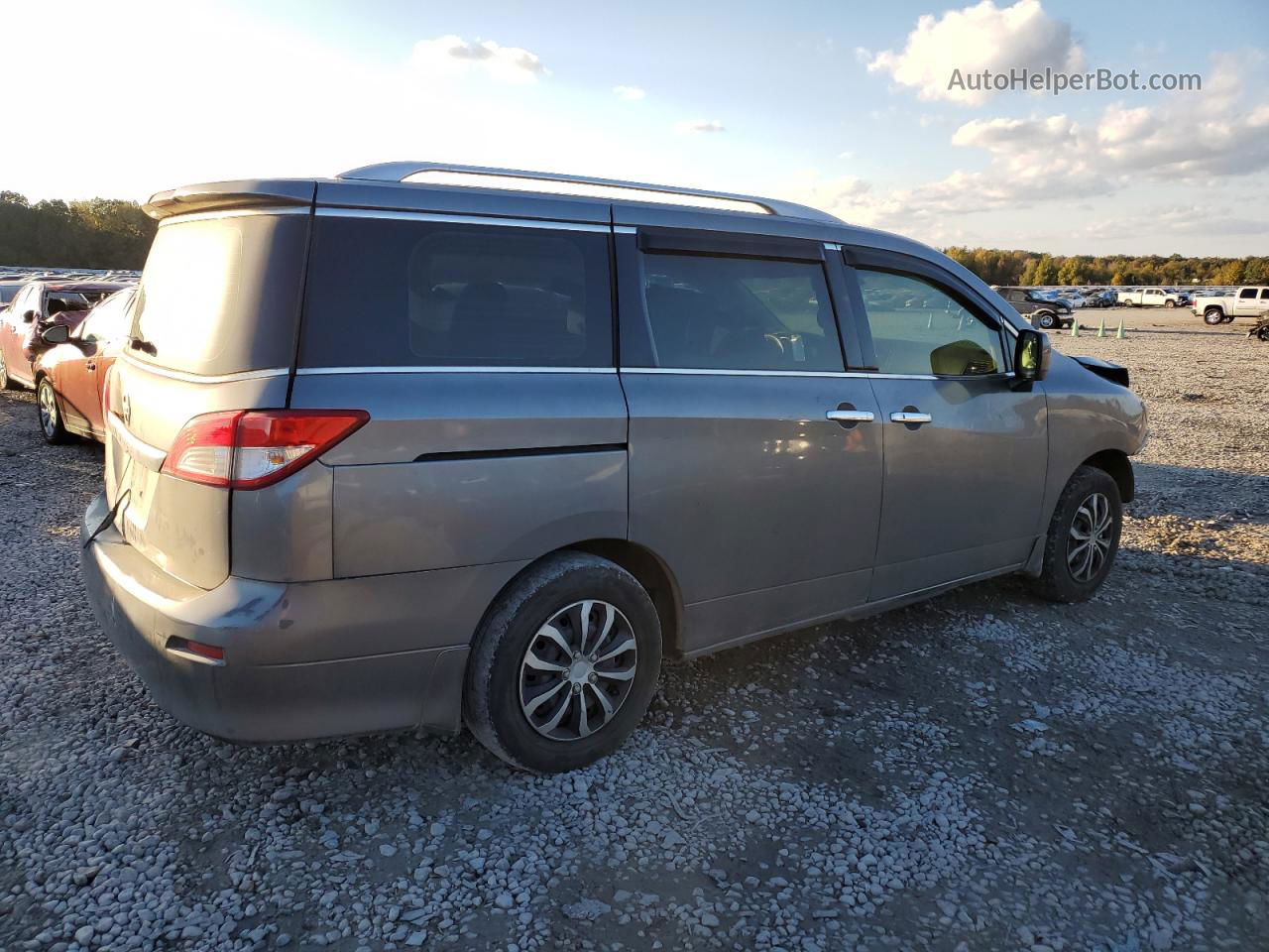 2015 Nissan Quest S Gray vin: JN8AE2KP9F9133019