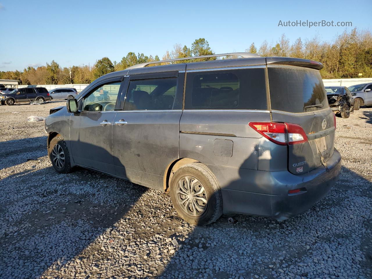 2015 Nissan Quest S Gray vin: JN8AE2KP9F9133019