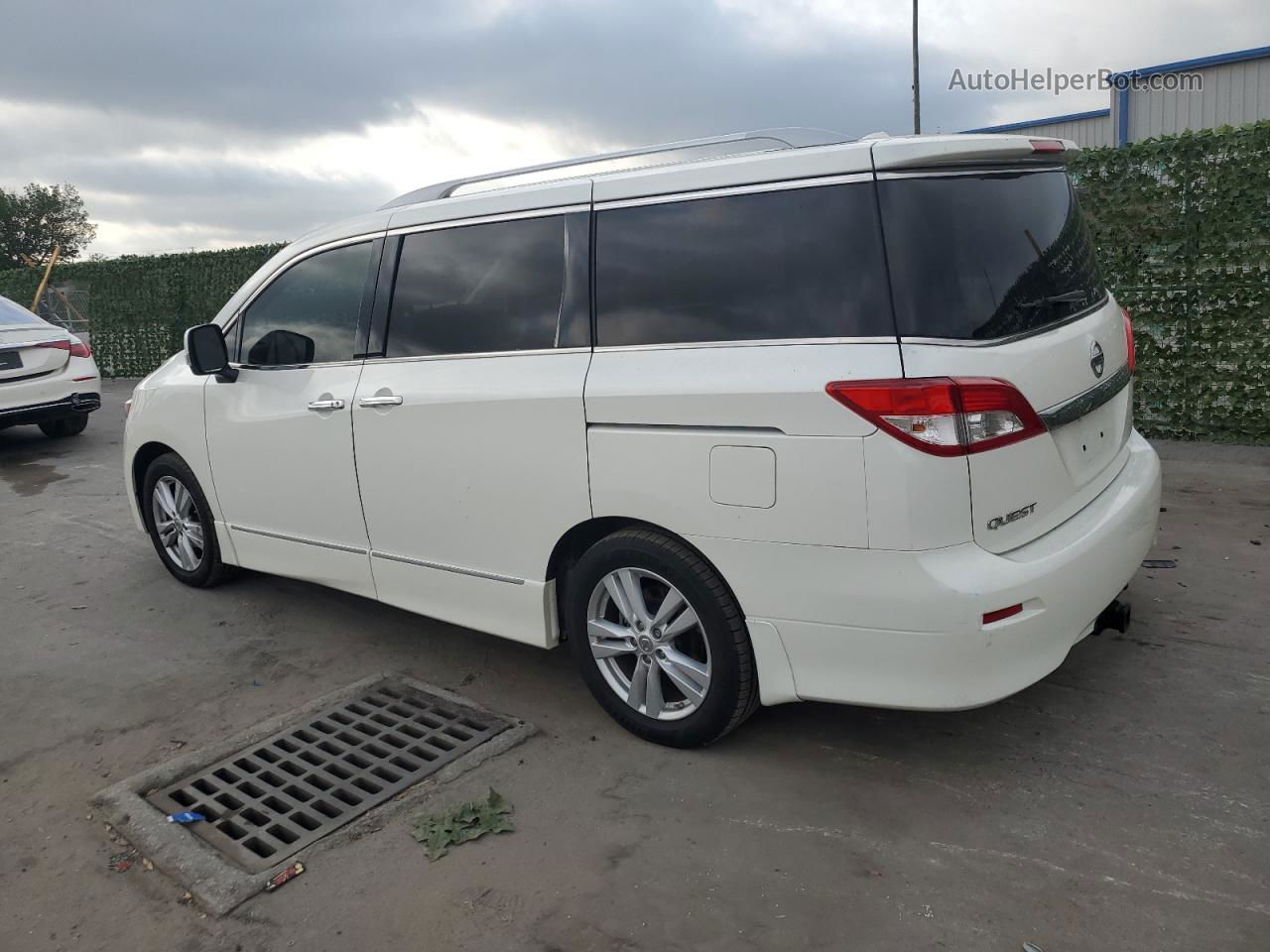 2015 Nissan Quest S White vin: JN8AE2KP9F9134395