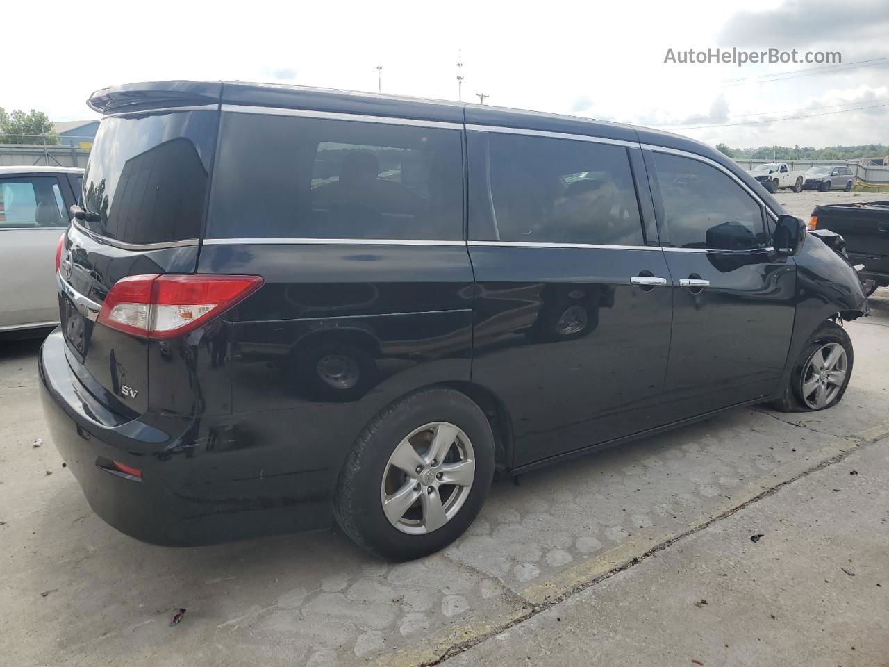 2015 Nissan Quest S Black vin: JN8AE2KPXF9120778