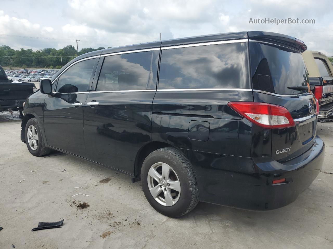 2015 Nissan Quest S Black vin: JN8AE2KPXF9120778