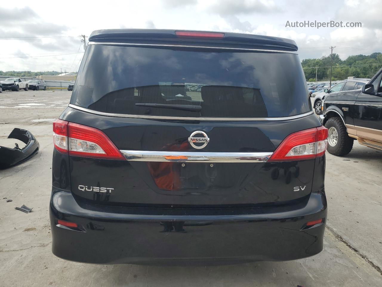 2015 Nissan Quest S Черный vin: JN8AE2KPXF9120778