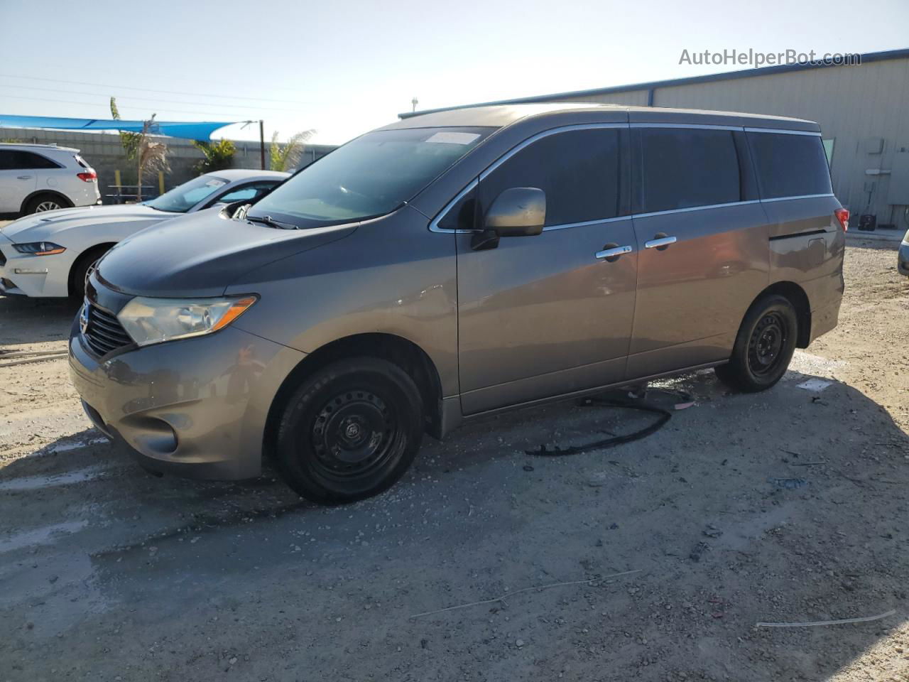 2015 Nissan Quest S Gray vin: JN8AE2KPXF9120893