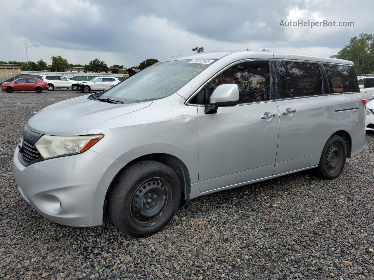 2015 Nissan Quest S Серебряный vin: JN8AE2KPXF9123017