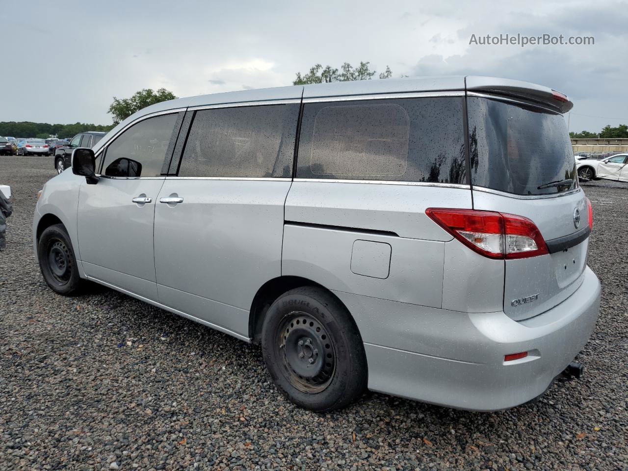 2015 Nissan Quest S Silver vin: JN8AE2KPXF9123017