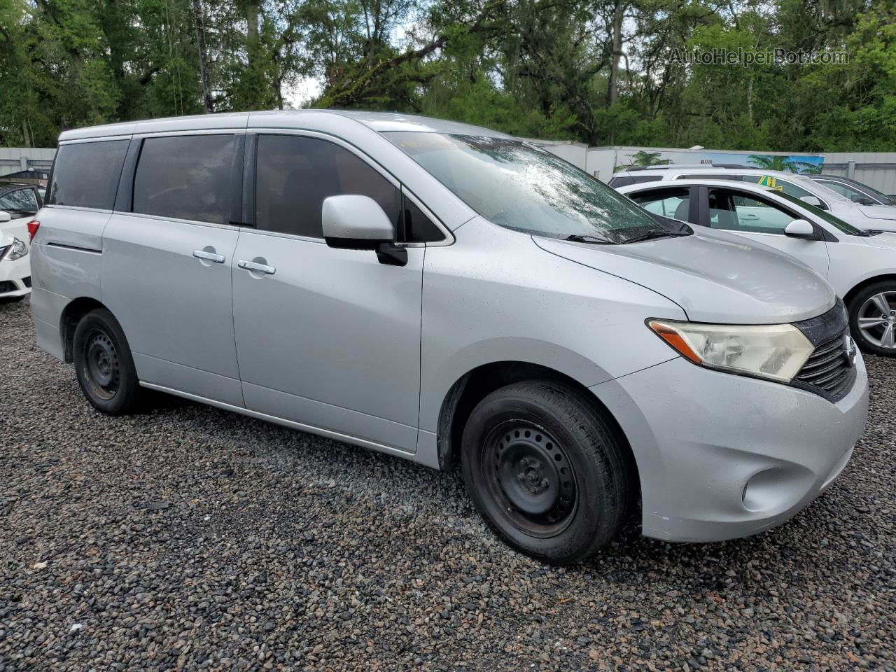 2015 Nissan Quest S Silver vin: JN8AE2KPXF9123017