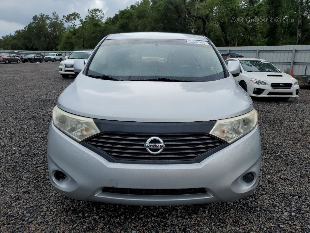 2015 Nissan Quest S Silver vin: JN8AE2KPXF9123017