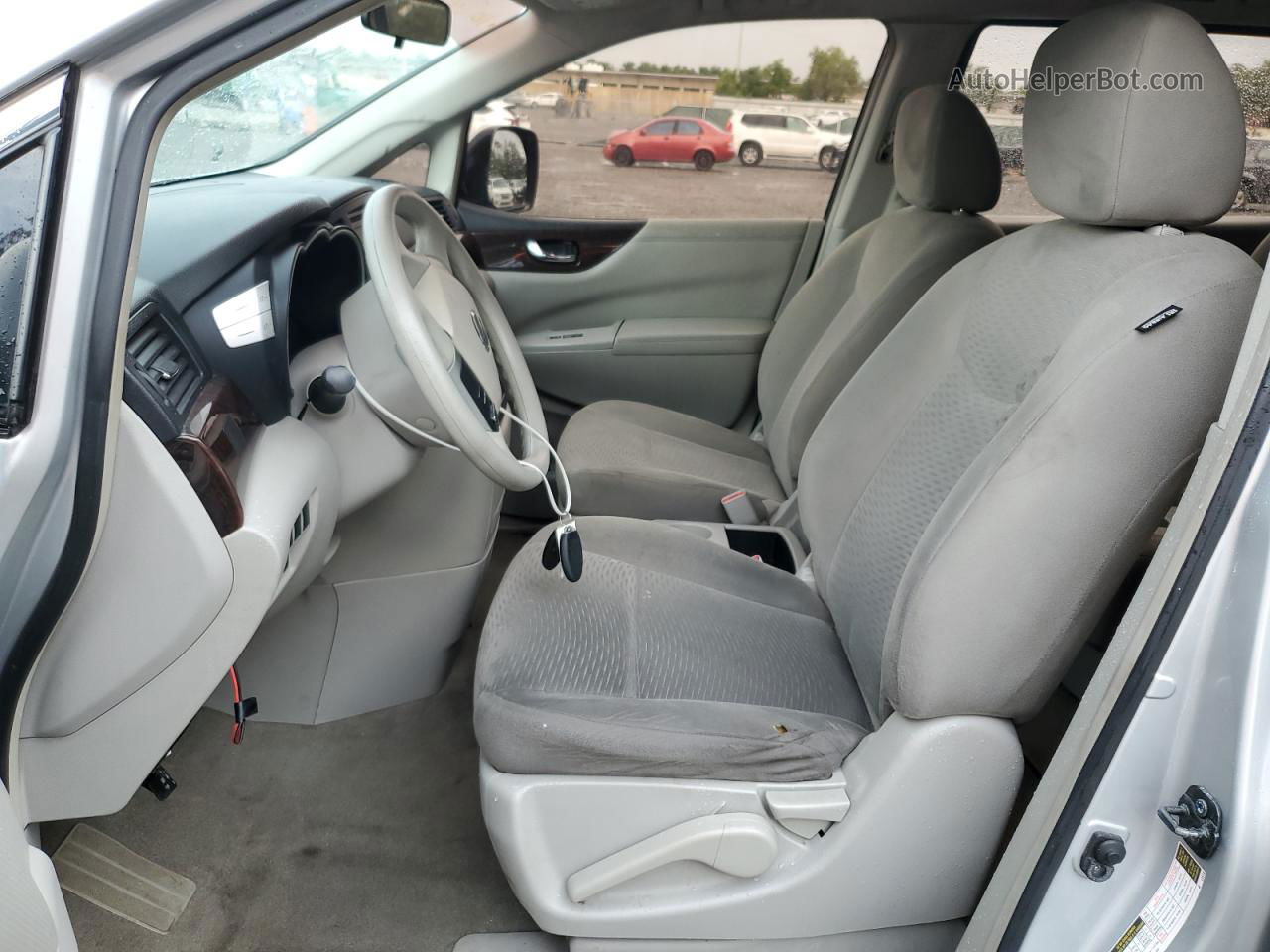 2015 Nissan Quest S Silver vin: JN8AE2KPXF9123017