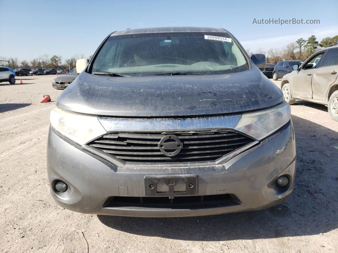 2015 Nissan Quest S Gray vin: JN8AE2KPXF9125544