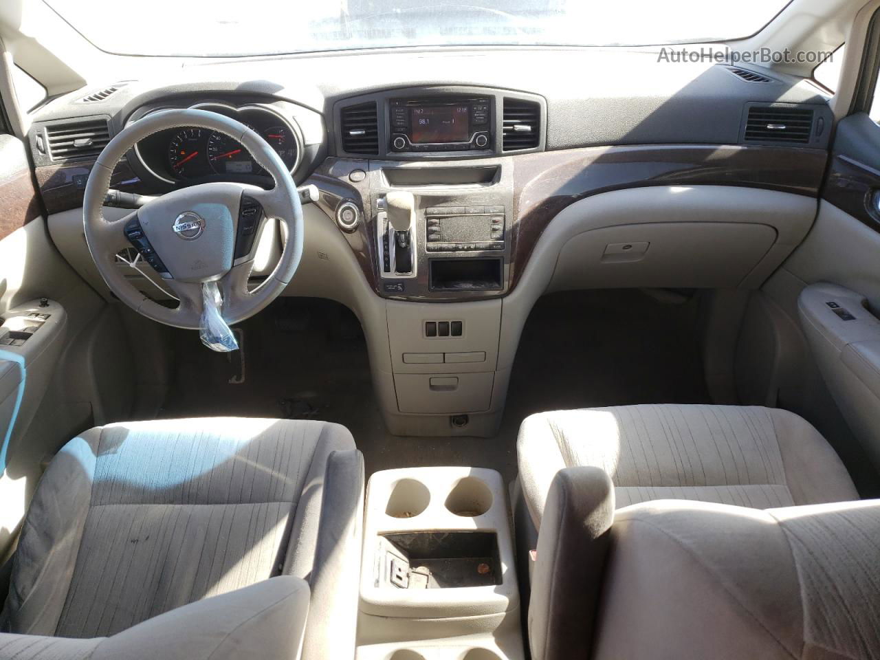 2015 Nissan Quest S Gray vin: JN8AE2KPXF9125544