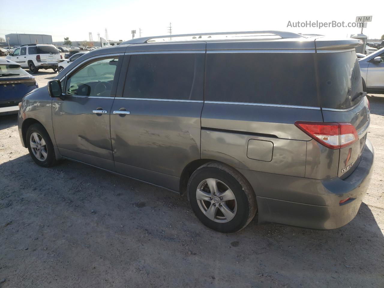 2015 Nissan Quest S Gray vin: JN8AE2KPXF9125544