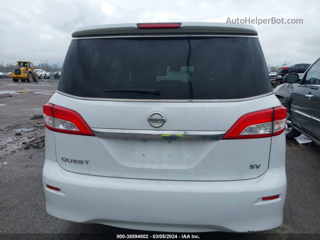 2015 Nissan Quest Platinum/s/sl/sv White vin: JN8AE2KPXF9126063