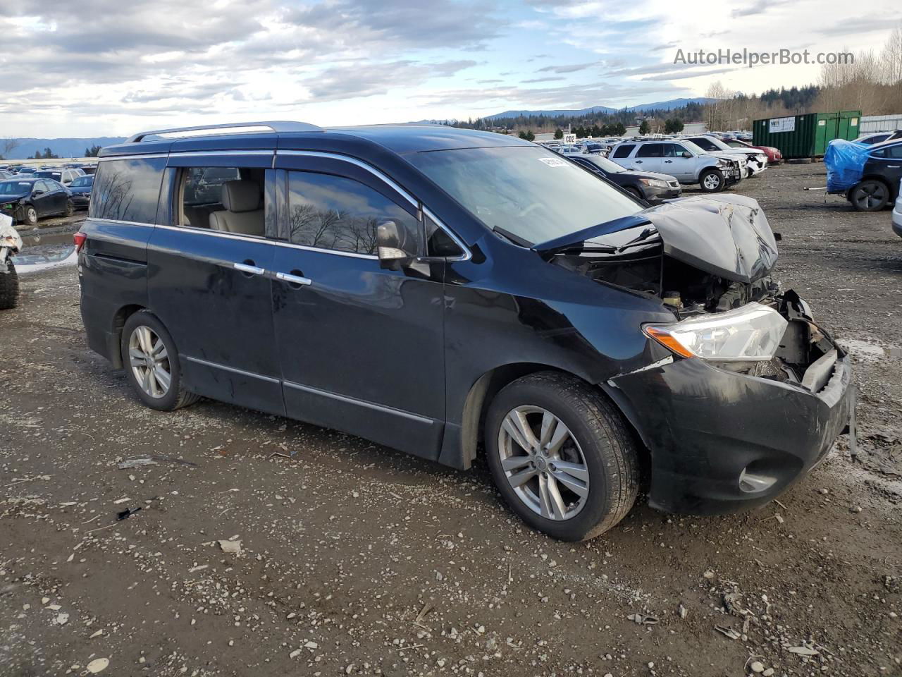 2015 Nissan Quest S Black vin: JN8AE2KPXF9127701