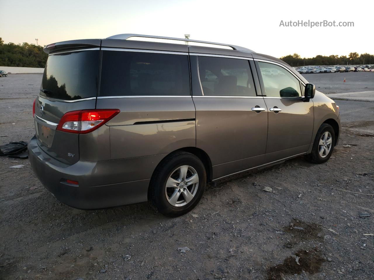 2015 Nissan Quest S Gray vin: JN8AE2KPXF9131814