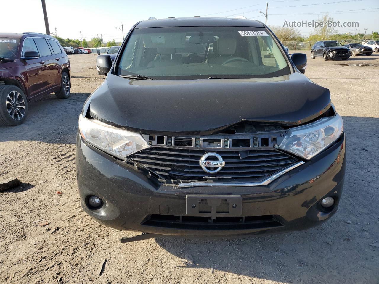 2015 Nissan Quest S Черный vin: JN8AE2KPXF9134468