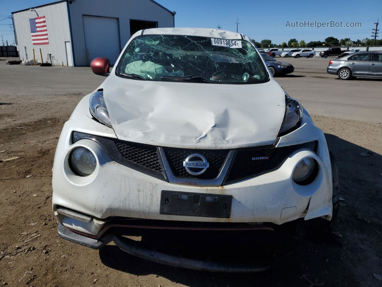 2014 Nissan Juke S Белый vin: JN8AF5MR0ET362929