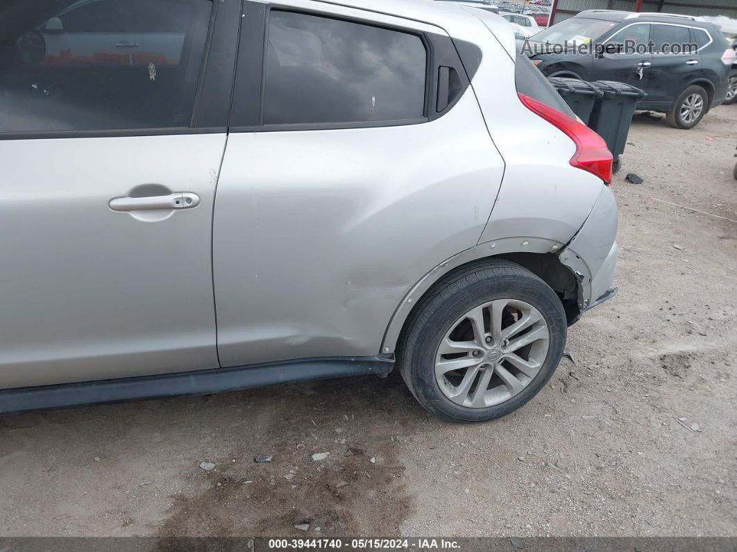 2014 Nissan Juke Sv Silver vin: JN8AF5MR1ET451697