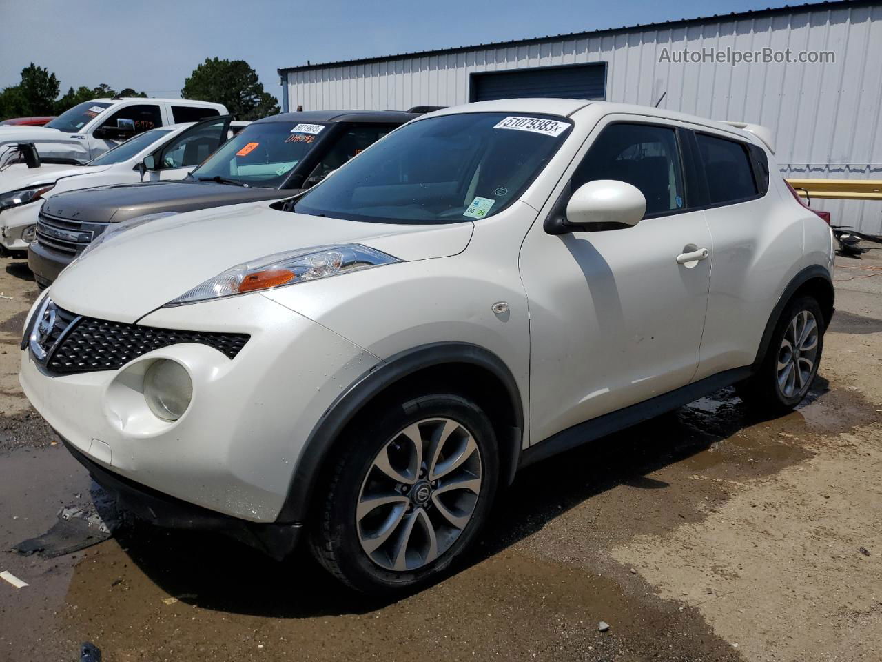 2013 Nissan Juke S White vin: JN8AF5MR2DT203103