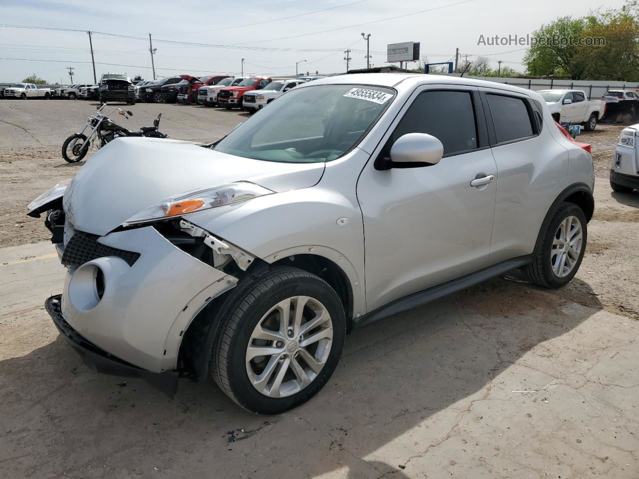 2014 Nissan Juke S Silver vin: JN8AF5MR3ET356963