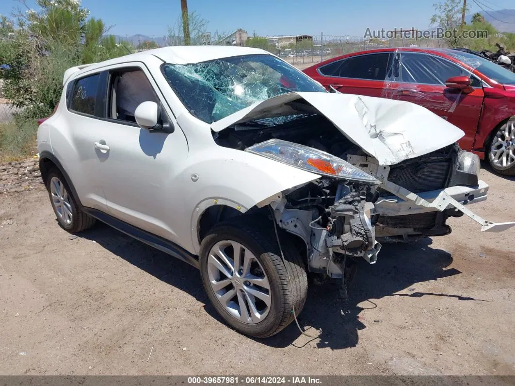 2014 Nissan Juke S White vin: JN8AF5MR3ET360902