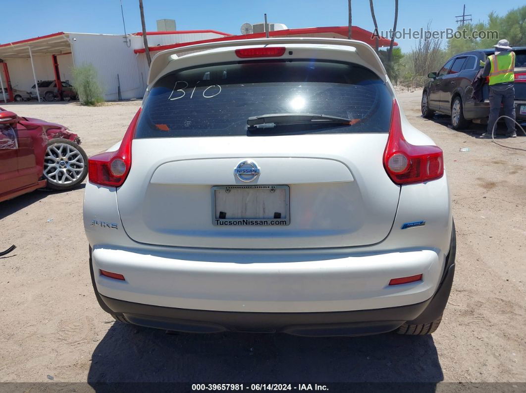 2014 Nissan Juke S White vin: JN8AF5MR3ET360902