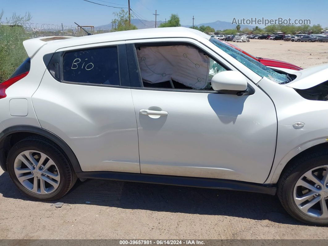 2014 Nissan Juke S White vin: JN8AF5MR3ET360902