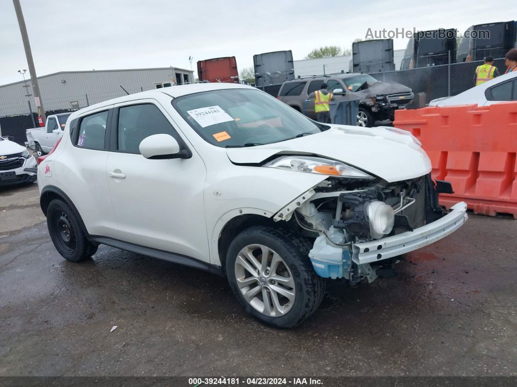 2014 Nissan Juke S White vin: JN8AF5MR4ET357412