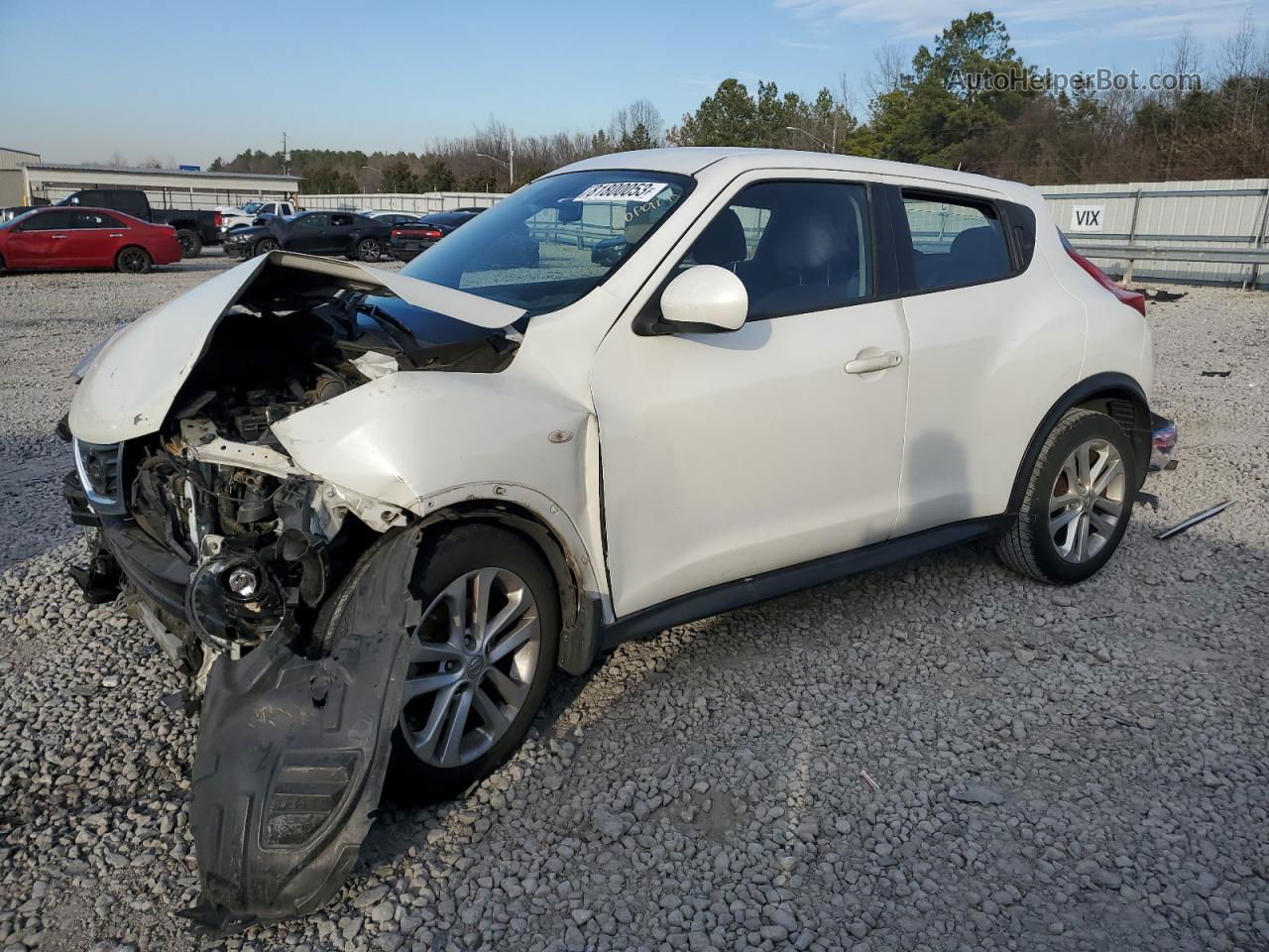 2014 Nissan Juke S White vin: JN8AF5MR6ET357492