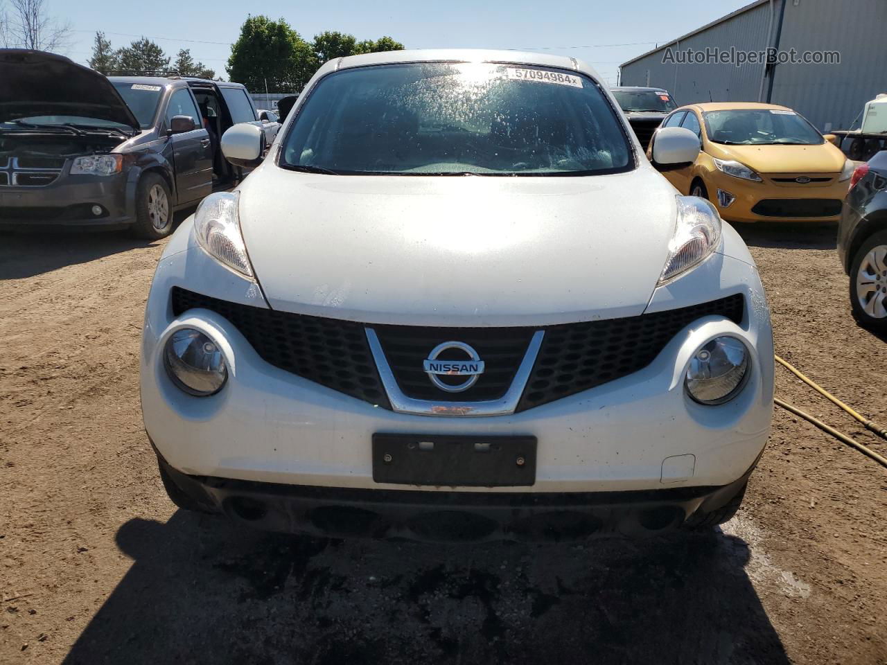 2014 Nissan Juke S Белый vin: JN8AF5MR6ET360683