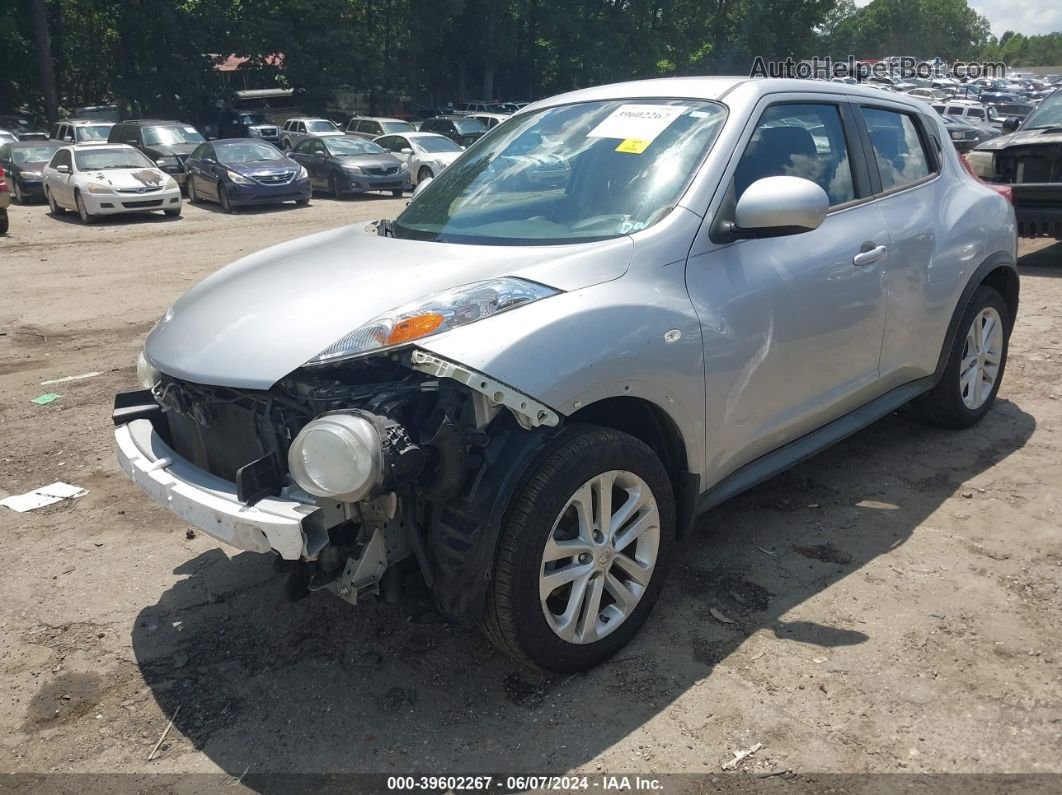 2014 Nissan Juke S Silver vin: JN8AF5MR6ET360862