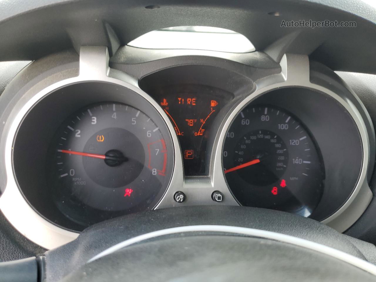 2014 Nissan Juke S Белый vin: JN8AF5MR8ET452216