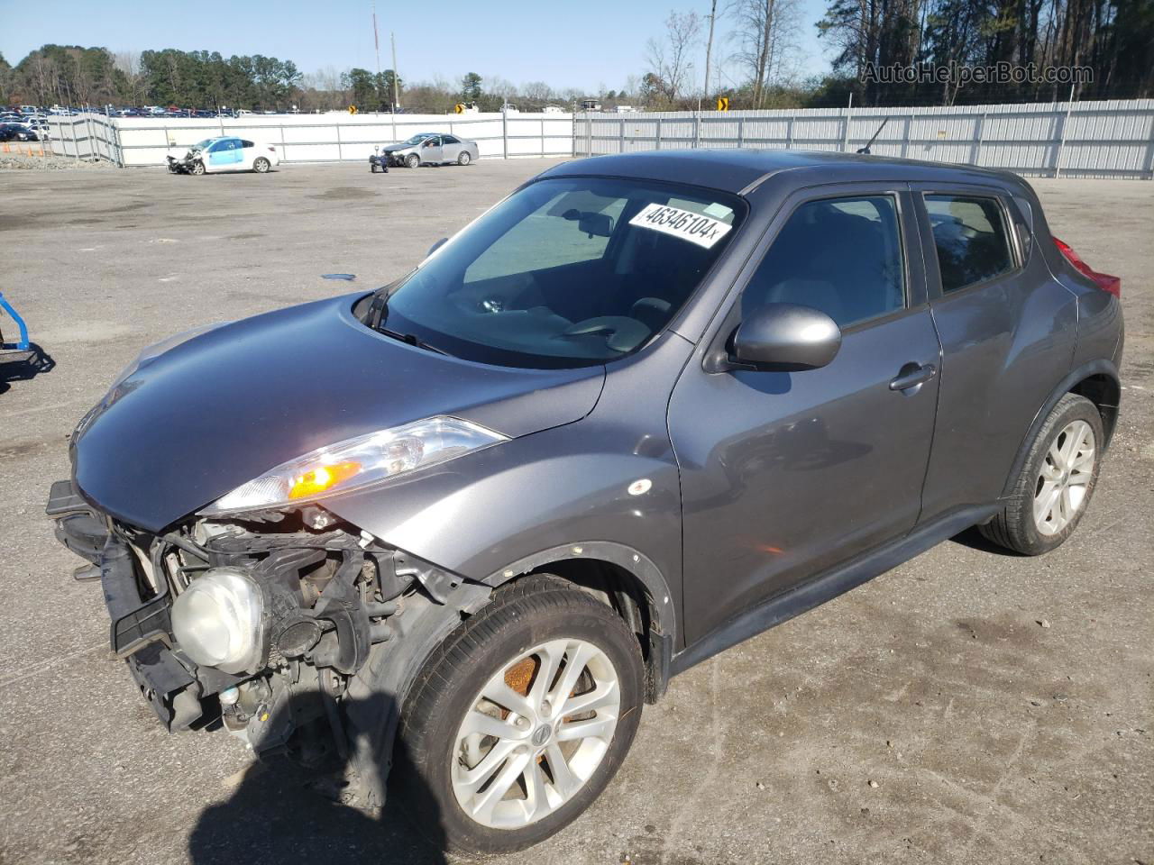 2014 Nissan Juke S Gray vin: JN8AF5MRXET357365