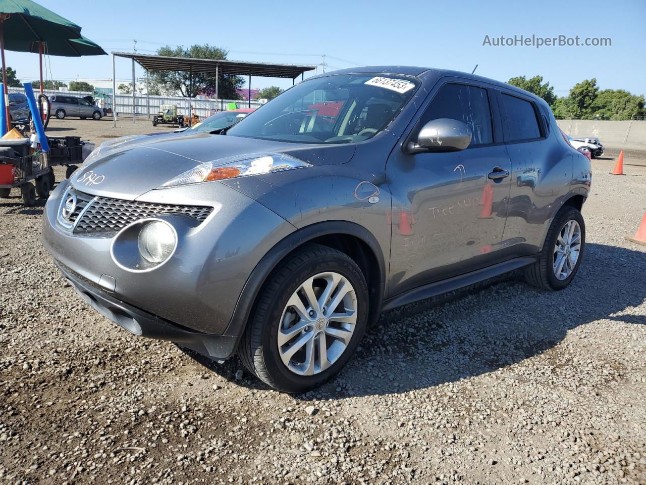 2014 Nissan Juke S Gray vin: JN8AF5MRXET454064