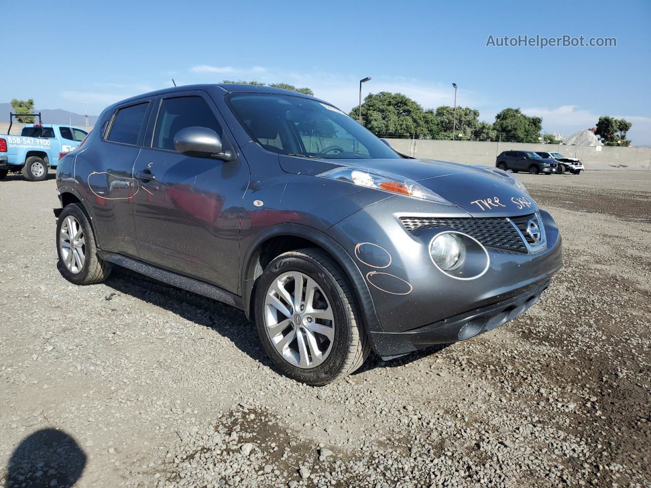 2014 Nissan Juke S Gray vin: JN8AF5MRXET454064