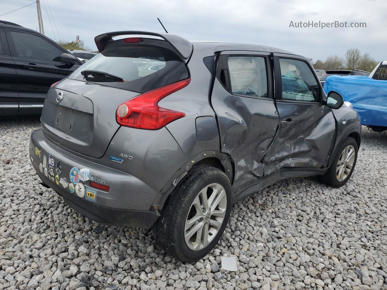 2014 Nissan Juke S Gray vin: JN8AF5MV0ET360157