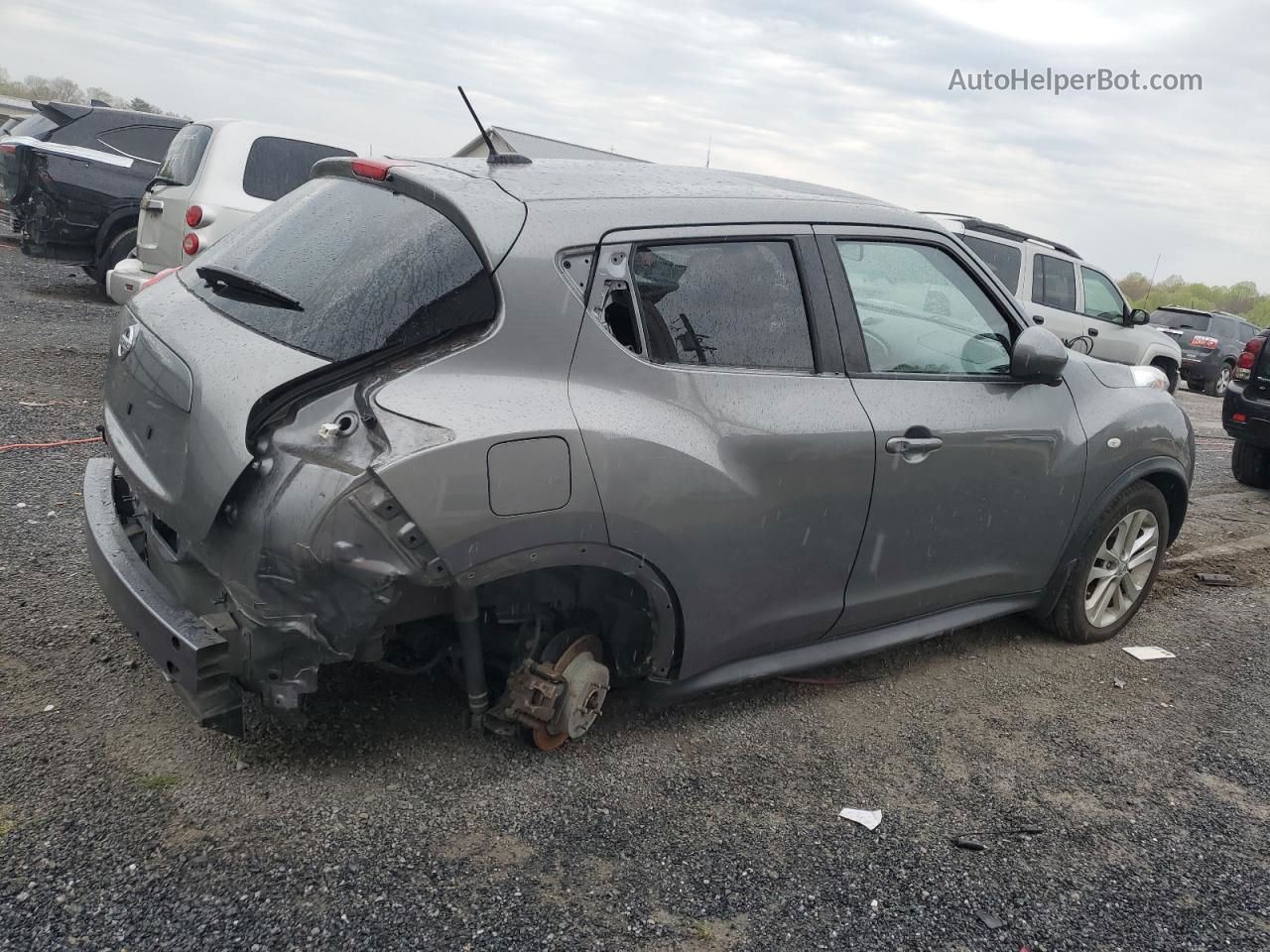 2014 Nissan Juke S Серый vin: JN8AF5MV2ET361035