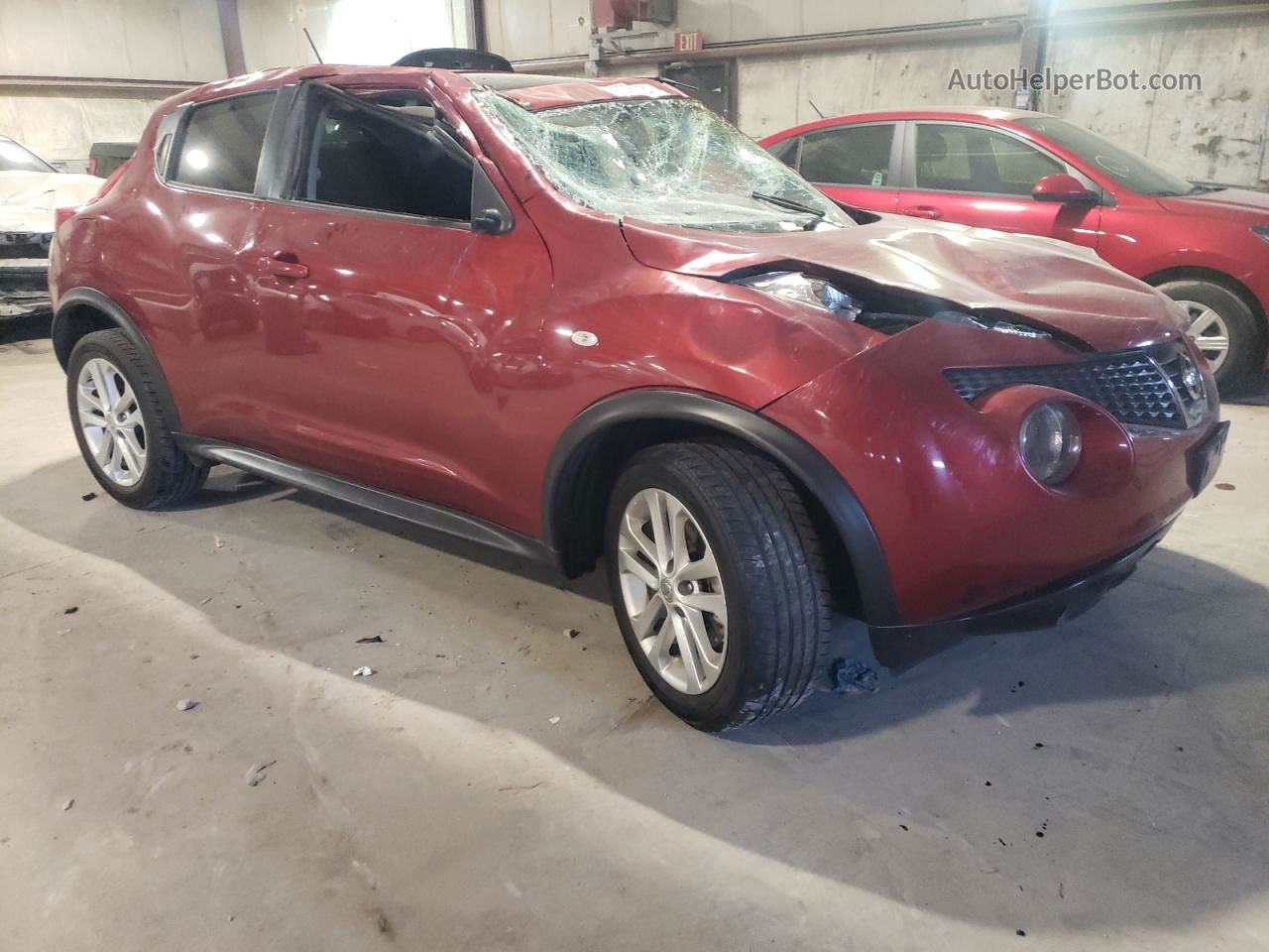 2014 Nissan Juke S Burgundy vin: JN8AF5MV5ET484764