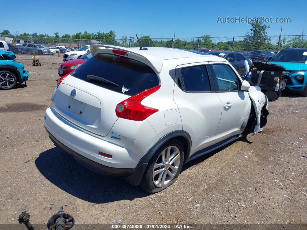 2014 Nissan Juke Sl White vin: JN8AF5MV5ET484831