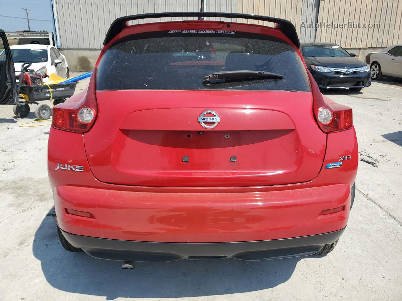 2014 Nissan Juke S Maroon vin: JN8AF5MV6ET358378