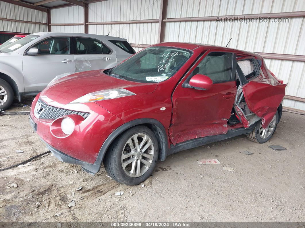 2014 Nissan Juke Sv Maroon vin: JN8AF5MV7ET356400