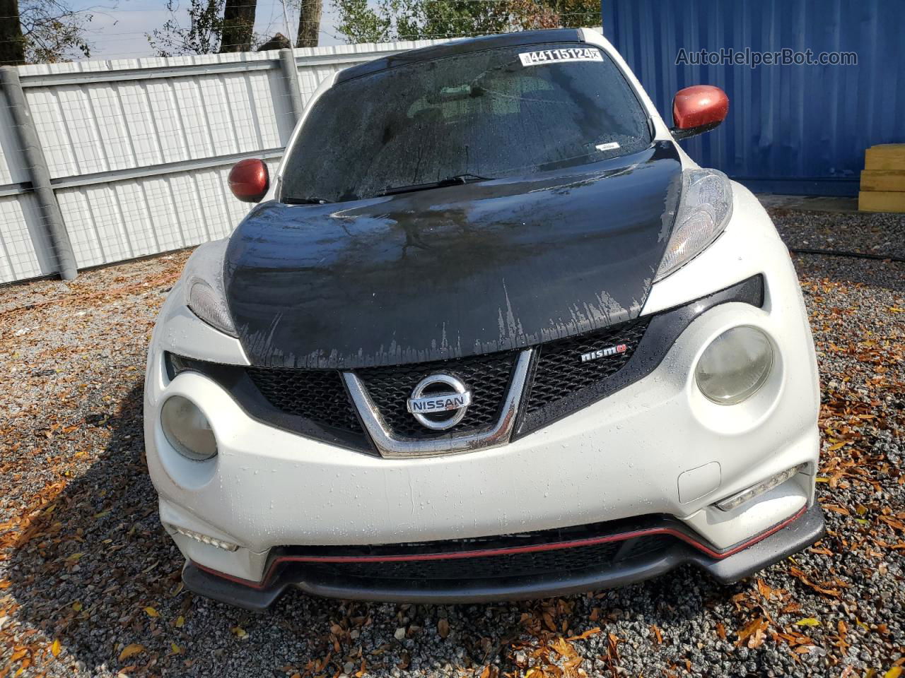 2014 Nissan Juke S Белый vin: JN8AF5MV8ET363162