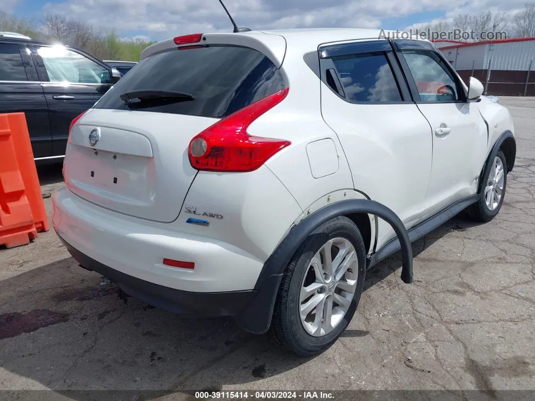 2014 Nissan Juke Sl White vin: JN8AF5MV9ET356382