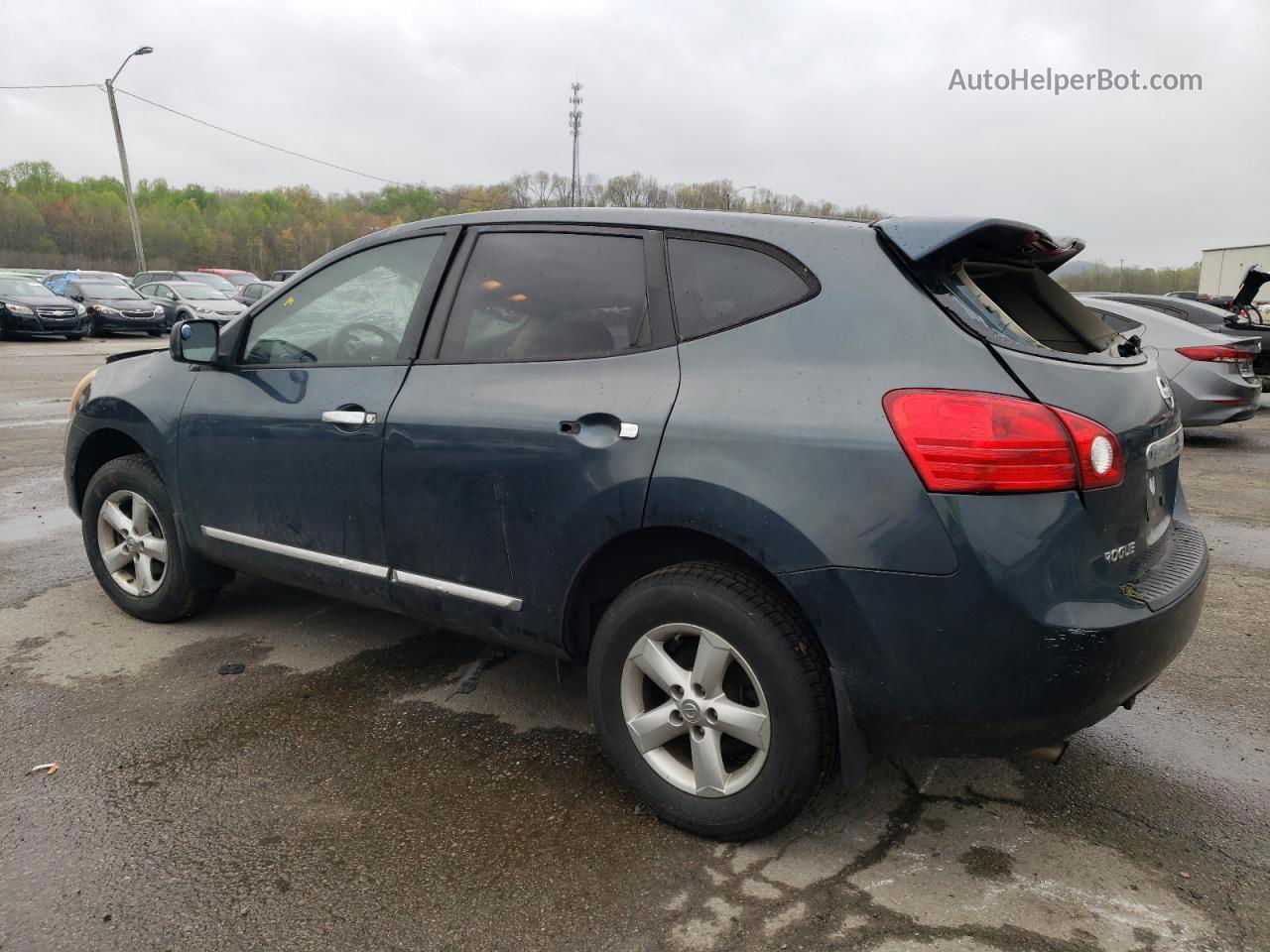 2012 Nissan Rogue S Синий vin: JN8AS5MT0CW252496