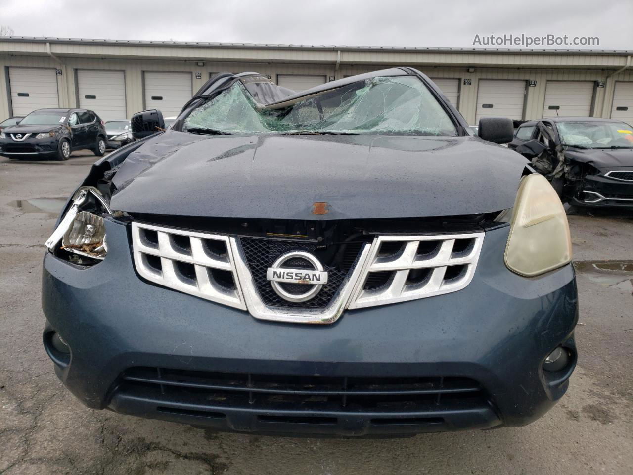 2012 Nissan Rogue S Синий vin: JN8AS5MT0CW252496