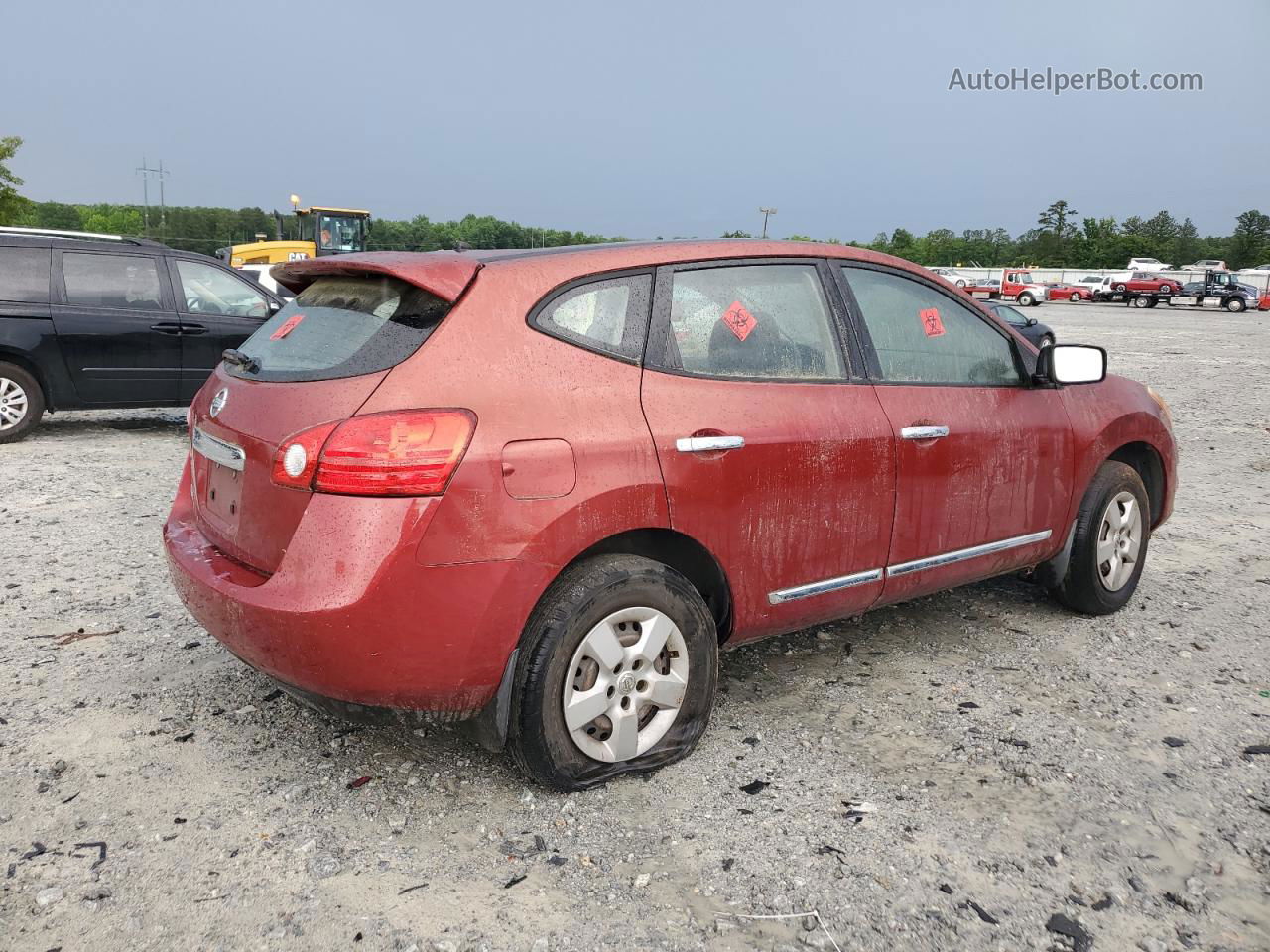 2012 Nissan Rogue S Burgundy vin: JN8AS5MT0CW272537