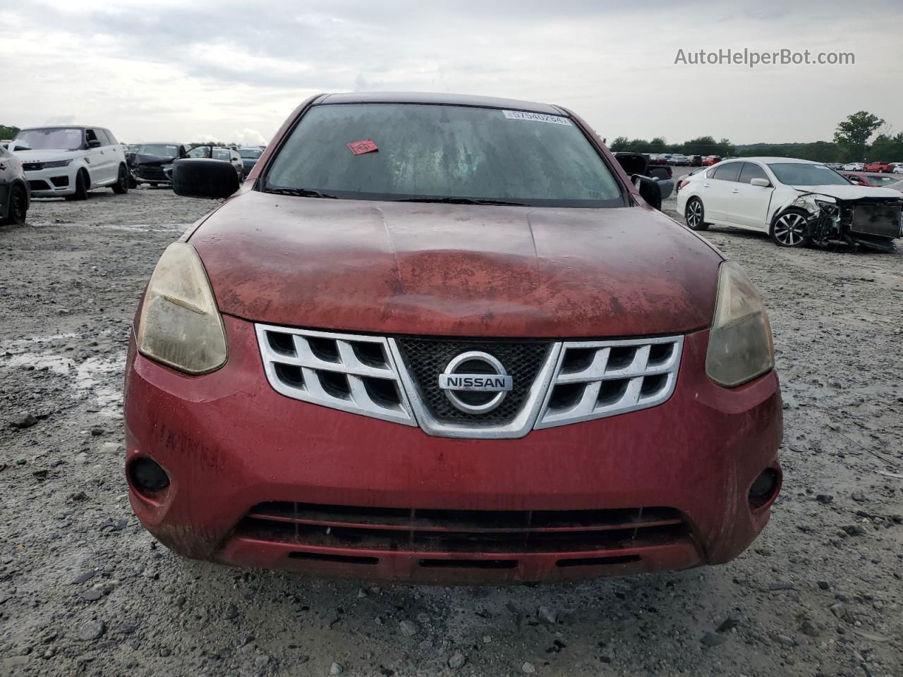 2012 Nissan Rogue S Burgundy vin: JN8AS5MT0CW272537