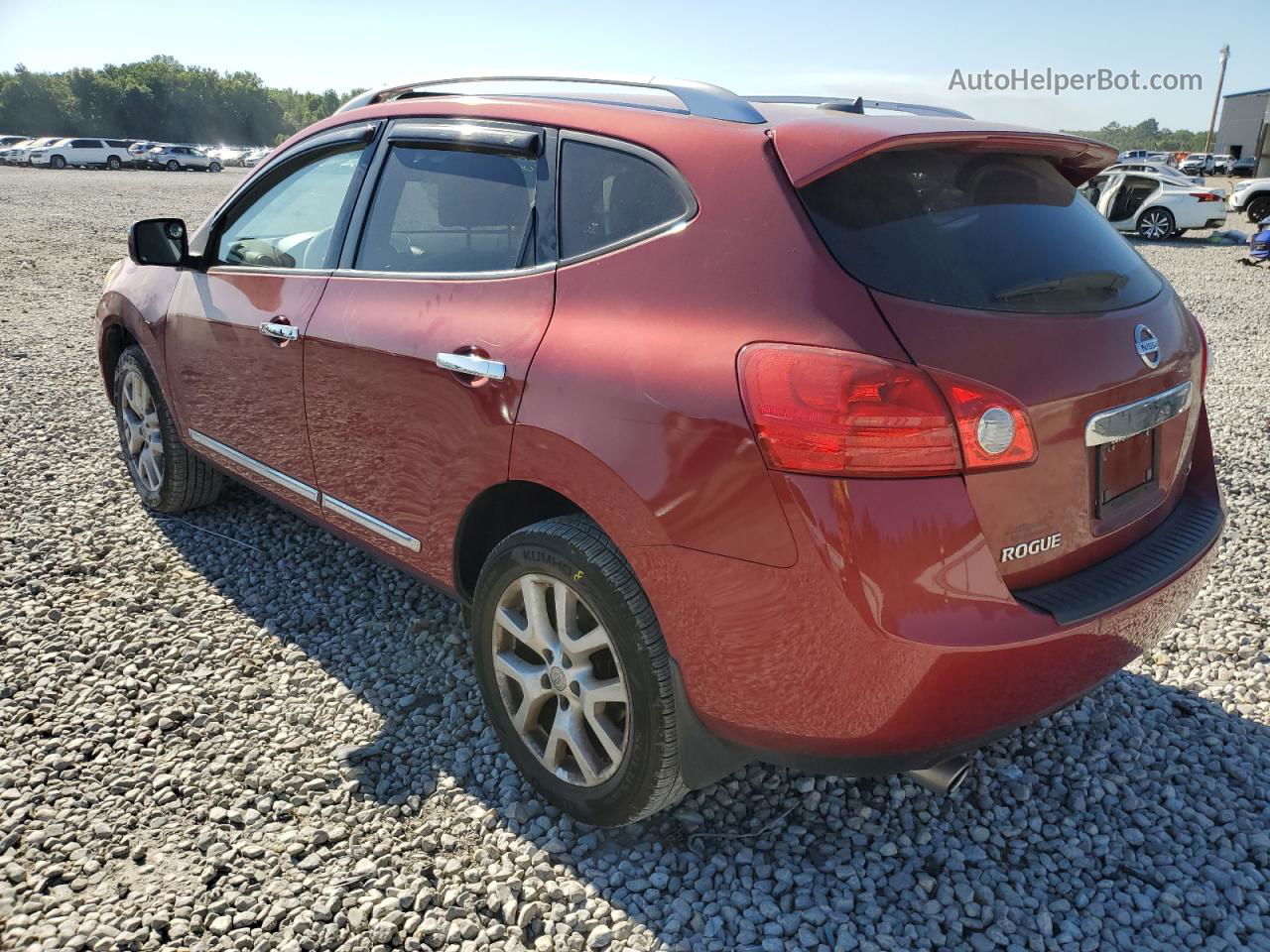 2012 Nissan Rogue S Red vin: JN8AS5MT0CW273767