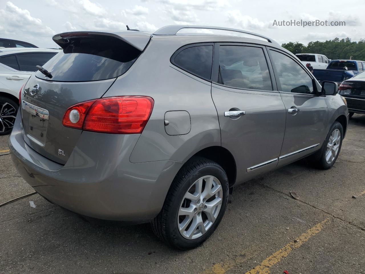 2012 Nissan Rogue S Gray vin: JN8AS5MT0CW277737