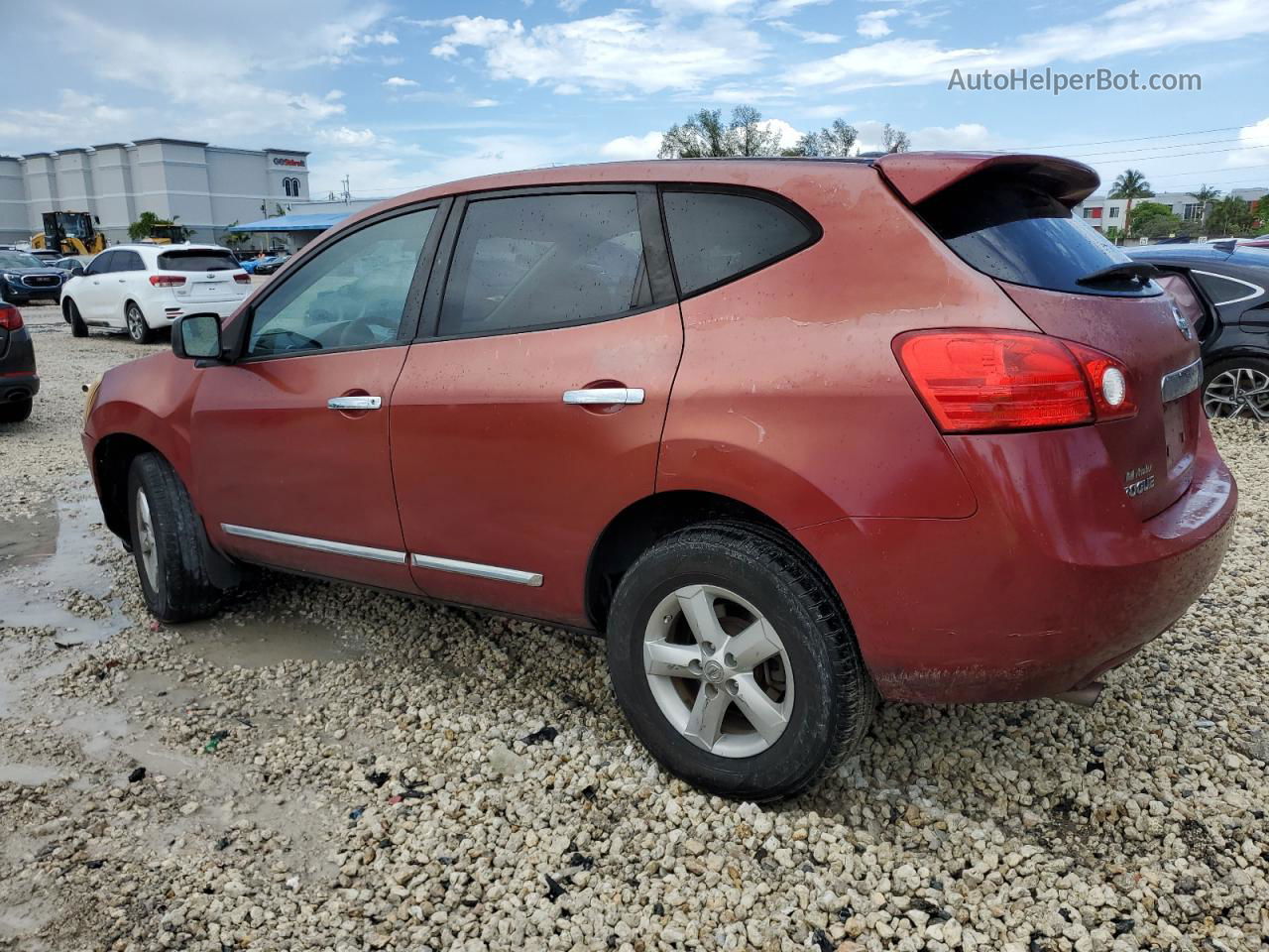 2012 Nissan Rogue S Red vin: JN8AS5MT0CW282808
